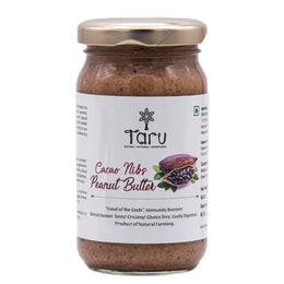 All Natural Cacao Nibs Peanut Butter ( Sweetened with Jaggery ) - 200 g